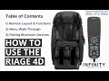 How To Operate The Infinity Riage 4D Massage Chair