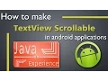 How to make TextView scrollable in Android applications