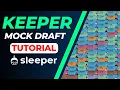 Sleeper Mock Draft for Keeper Leagues TUTORIAL