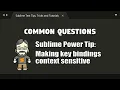 CQ23 Key Binding Contexts