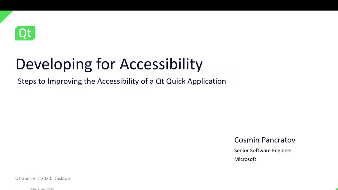 Developing for Accessibility