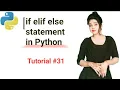 if elif else statement in Python Python in Hindi tutorial