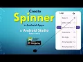 How to implement Spinner in android studio create drop down list Spinner android Bangla tutorial