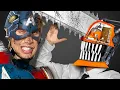 Download Lagu Super Helmets Makeover! How To Make Captain America, Chainsaw Man, and Venom Helmets!