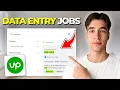 How To Apply For Data Entry Jobs On Upwork Tutorial 2026