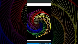 Draw Rainbow Benzene using Turtle in Python
