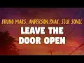 Bruno Mars Anderson Paak Silk Sonic - Leave the Door Open