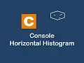 console horizontal histogram in c