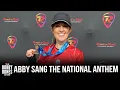 Abby Sang The National Anthem Before Running Half Marathon