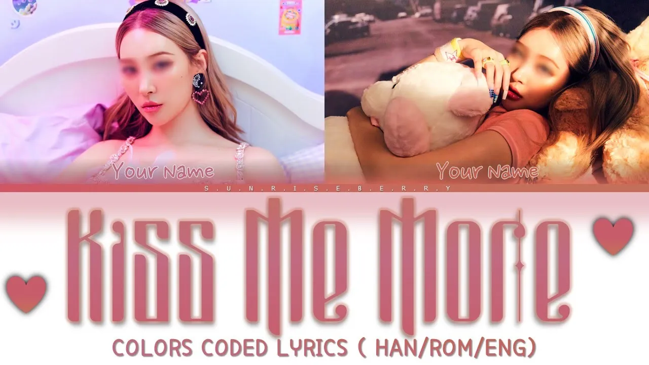 Your K-pop Duo - Kiss Me More ( Clean ) [ Doja Cat ft SZA ] [ Color Coded Lyrics Eng]