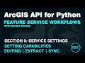 Enable Editing Sync and Extract on a Feature Service in ArcGIS Online with the ArcGIS API for Python