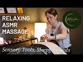 ASMR Massage with Tool Sounds Real Life Client Sleepy Sounds Relaxing Massage