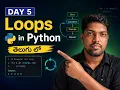Python Day 5 Loops in Python Intense - Guy