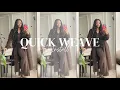 How To Quickweave Install ORGANIQUE Shake N Go Body Wave hair