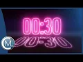 30 seconds countdown NEON Glow Edition voice over
