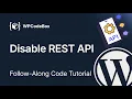 How to Disable WordPress REST API for Guests Code Snippet
