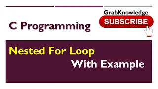 44 nested for loop in C programming Introduction with an Example