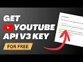 How to Get a YouTube API Key FREE Updated for 2026