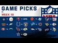 NFL Week 10 Game Picks