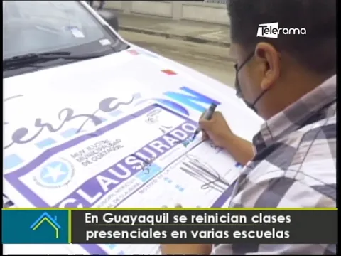 En Guayaquil se reinician clases presenciales en varias escuelas