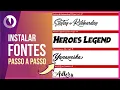 Como instalar fontes no computador Facil