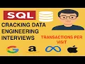 SQL Interview Question Transactions per Visit Asked in Big Tech