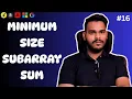 Minimum Size Subarray Sum Sliding Window Explained Step-by-Step DSA Sheet Solution