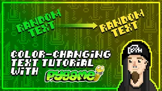 How to Create Awesome COLOR-CHANGING TEXT in Python - Pygame Tutorial