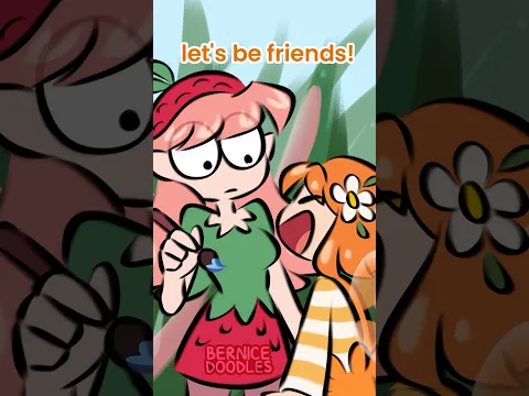 then they became the bestest of friends 🍓🍊 #thefruitfairies #animation