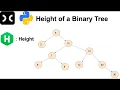 Tree Height of a Binary Tree HackerRank Recursion Python