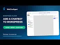 How to Add a Chatbot to WordPress Block Widget Shortcode