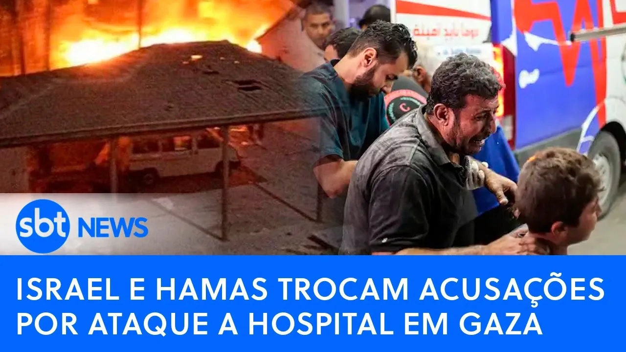 ????Brasil Agora: Israel e Hamas trocam acusações por ataque a hospital em Gaza | SBT AO VIVO