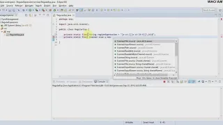 Who Am I - Username Validation with Regular Expression JAVA