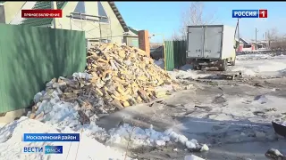 В Москаленках сразу несколько улиц затопило водой