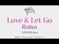 Download Lagu Love \u0026 Let Go - Raisa (LOWER Key Karaoke) - Piano Instrumental Cover with Lyrics