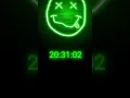 Digital clock with the best green neon theme with html css javascript code by HASYIM56