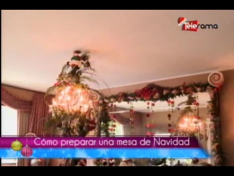Cómo preparar una mesa de navidad
