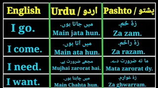 learn pashto with urdu u0026 english translation basic pashto grammar