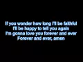 Download Lagu Randy Travis - Forever and ever amen LYRICS