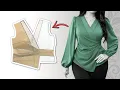 How to Draft a Wrap Blouse Pattern Step-by-Step Sewing Tutorial