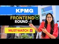 Frontend Developer Interview React JS Round 1 Preparation 0 3 Years Experience 2025