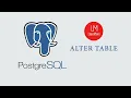 SQL ALTER TABLE PostgreSQL