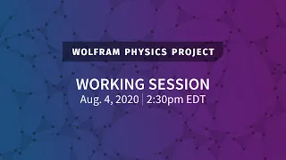 Wolfram Physics Project: Working Session Tuesday, Aug. 4, 2020 [Empirical Physical Metamathematics]