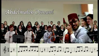 بغية و توشية نوبة رمل الماية مع المدونة الموسيقية أداء الأستاذ عبدالمالك عثماني Musique Andalouse 