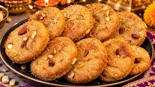 💖दिवाली स्पेशल आधे कप पानी में गेहूं का आटा घोलकर बनाए बिस्किट आपके बहुत पैसे बच जाएँगे | Biscuit