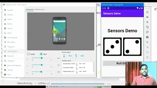 Dice Rolling App using Accelerometer Sensor in Android