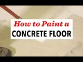 How to Paint a Concrete Floor