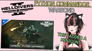 Python Commandos Warbond Trailer Reaction Analysis THEY FINALLY GAVE US A MINIGUN