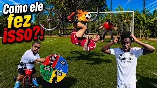 DESAFIO DA ROLETA - NÃO ESPERAVA POR ISSO😱 vs DUDUFOOTZ