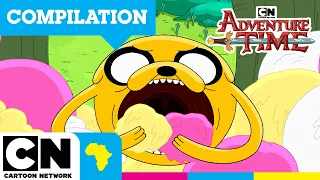 THE CRAZIEST food moments! 🍕 Jake's Ice Cream Marathon | Adventure Time | Cartoon Network Africa